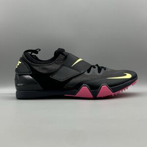 Nike Zoom PV Elite Pole Vault Track Spikes Shoes Black AA1204-004 Men's Size 12